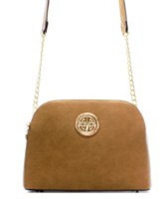 Messenger Handbag Design Faux Leather Classic Style WU40 39731 Stone